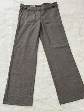 Emporio Armani Womens Brown Houndstooth Dress Pants 28x29 Approx Straight